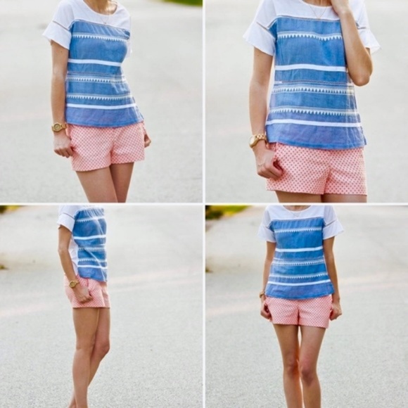 J. Crew Scallop Pocket Polka Dot Shorts - Picture 4 of 6